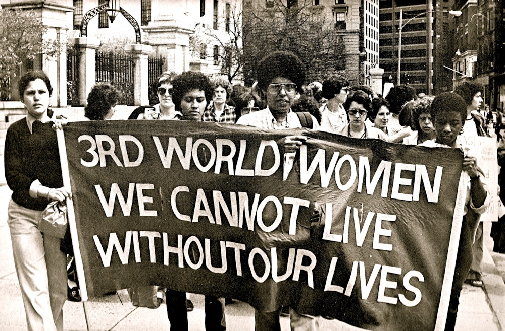 In 1974, two decades before the conception of the term intersectionality, three Black queer women formed the Combahee River Collective. In 1977, they generated a statement in response to the alienation that Black women experienced within White feminist organizations who refused to take up issues that disproportionately affected Black communities. Photo source: JSTOR.