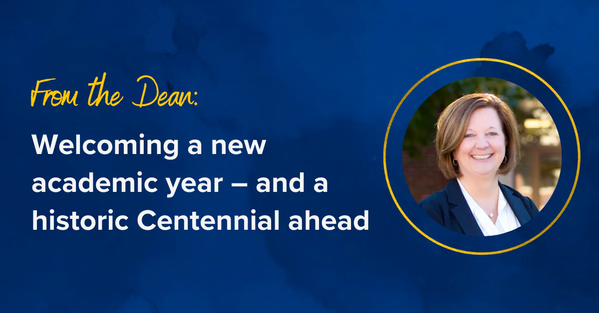 Welcome message from the Dean Kitko