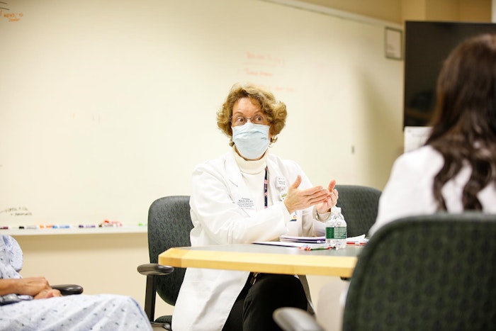 Nursing faculty member Carolanne Bianchi with mask on.