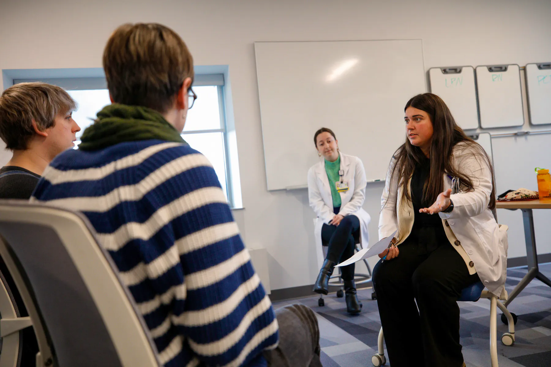 Nurse shadowing patient educator