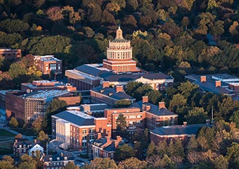 University of Rochester aerial view