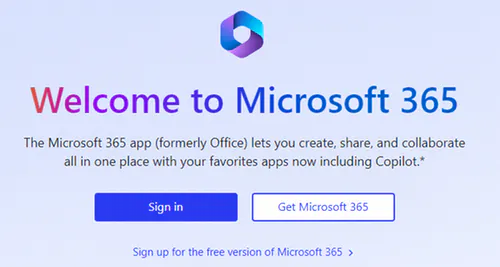 Install Office button