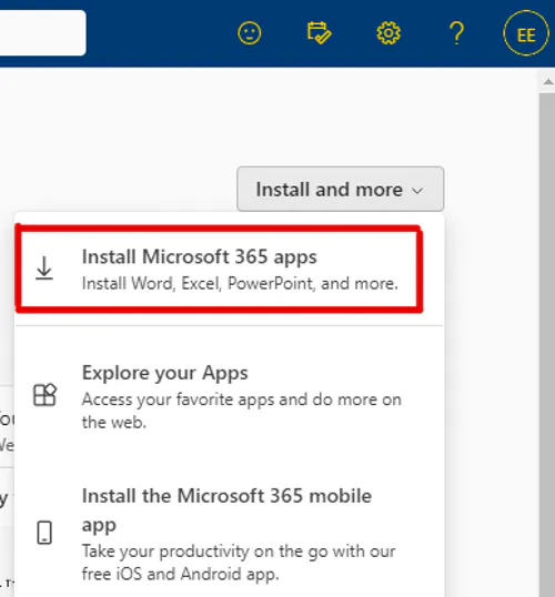 Download instructions popup