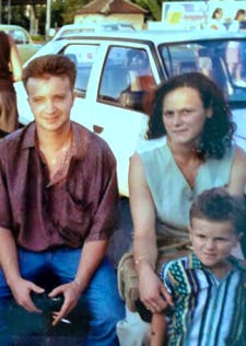 Vehid Basic and his family in Croatia