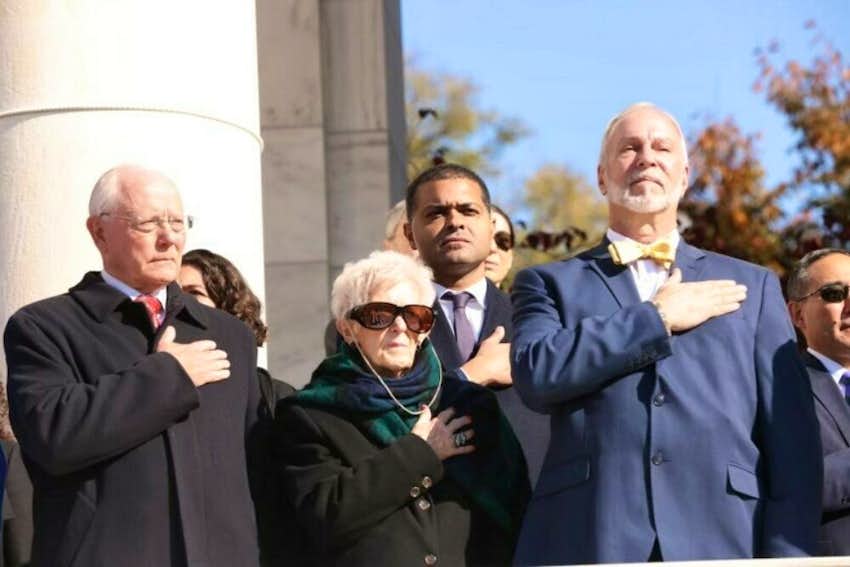 Dr. Loretta Ford at the Veteran's Day celebration at Arlington Cemetary.