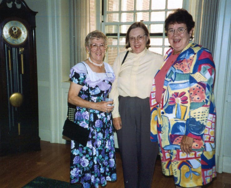 From left, Loretta C. Ford, Harriet Kitzman, and Elaine Hubbard.
