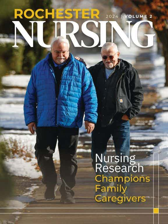 Nursing magazine cover featuring Family Caregivers