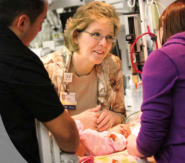 Kathy Rideout with newborn